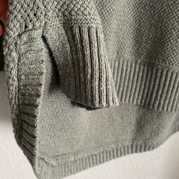 Madewell Chronicle Texture Pullover Sweater in Plae Green Women's Size S / Small - Picture 3 of 7